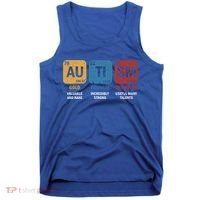 Autism Awareness Elets Periodic Table Asd Chemistry Gift Tank Top thumb 0