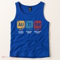 Autism Awareness Elets Periodic Table Asd Chemistry Gift Tank Top thumb 2