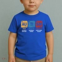 Autism Awareness Elets Periodic Table Asd Chemistry Gift Toddler T-Shirt thumb 2