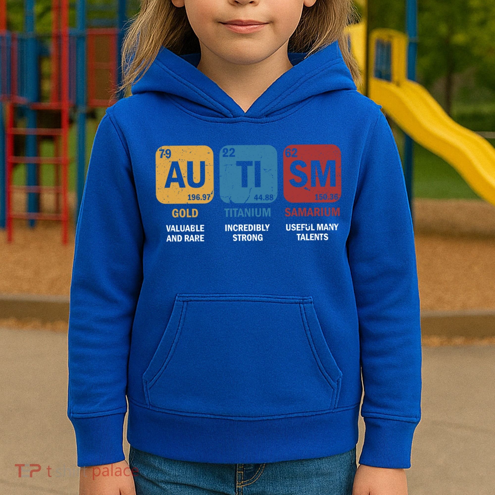 Autism Awareness Elets Periodic Table Asd Chemistry Gift Kids Hoodie