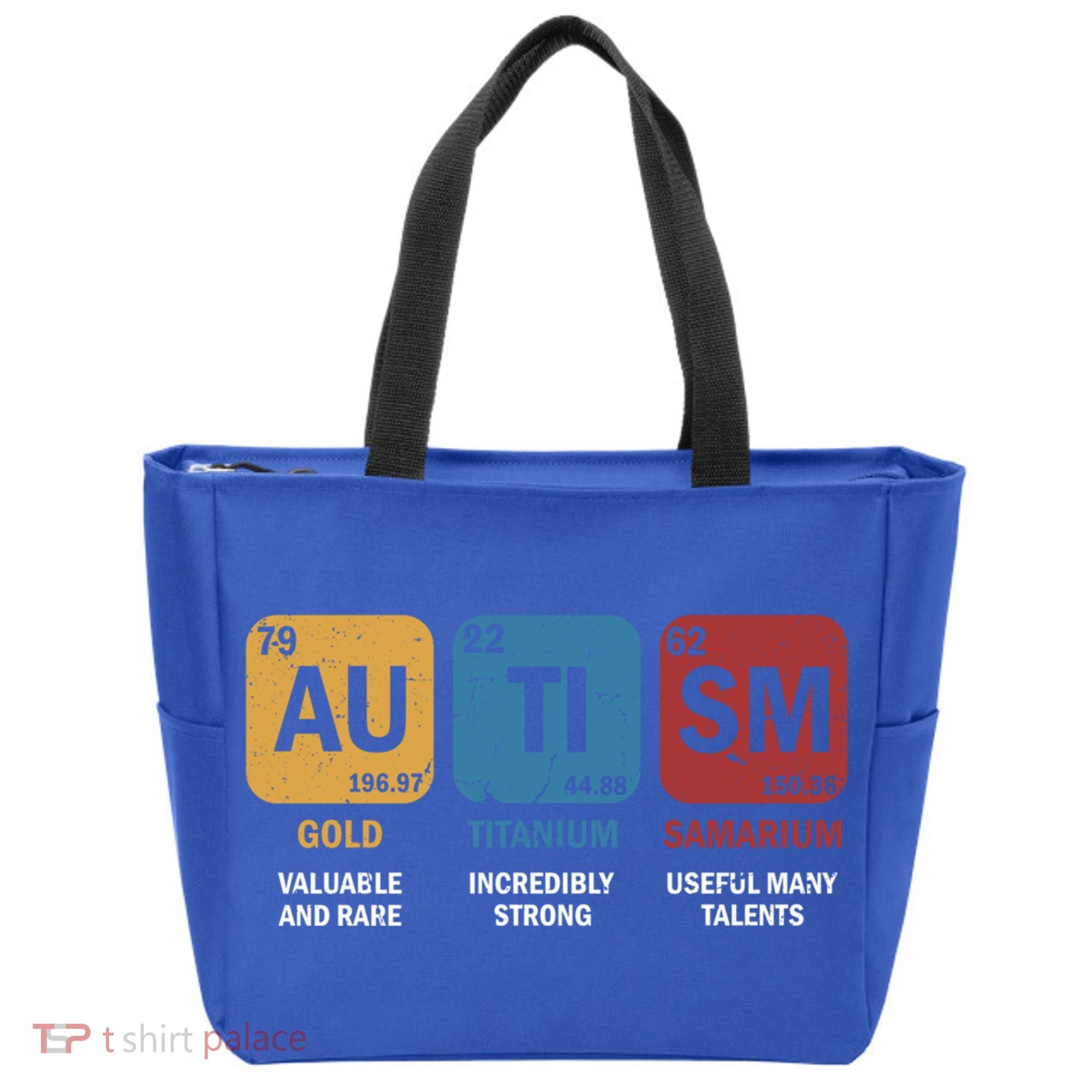 Autism Awareness Elets Periodic Table Asd Chemistry Gift Tote Bag