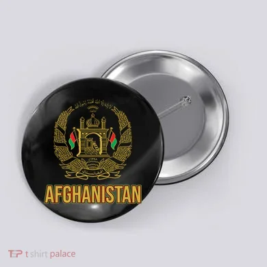 AFG Afghanistan Emblem Button
