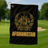 AFG Afghanistan Emblem Golf Towel thumb 1
