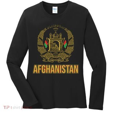 AFG Afghanistan Emblem Women's Long Sleeve Shirt