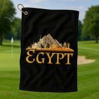 Africa Ancient Egyptian Pyramids Egypt Golf Towel thumb 1