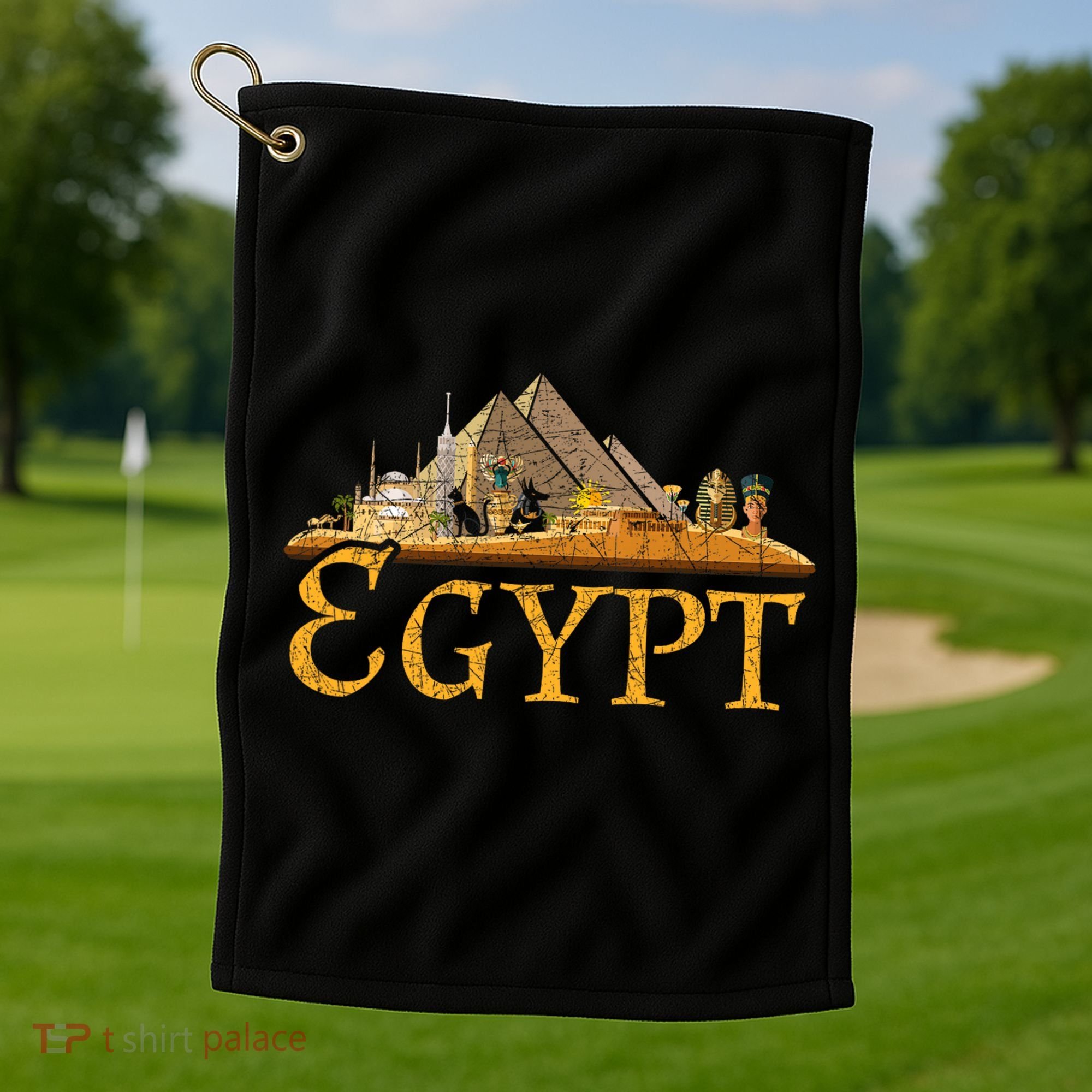 Africa Ancient Egyptian Pyramids Egypt Golf Towel
