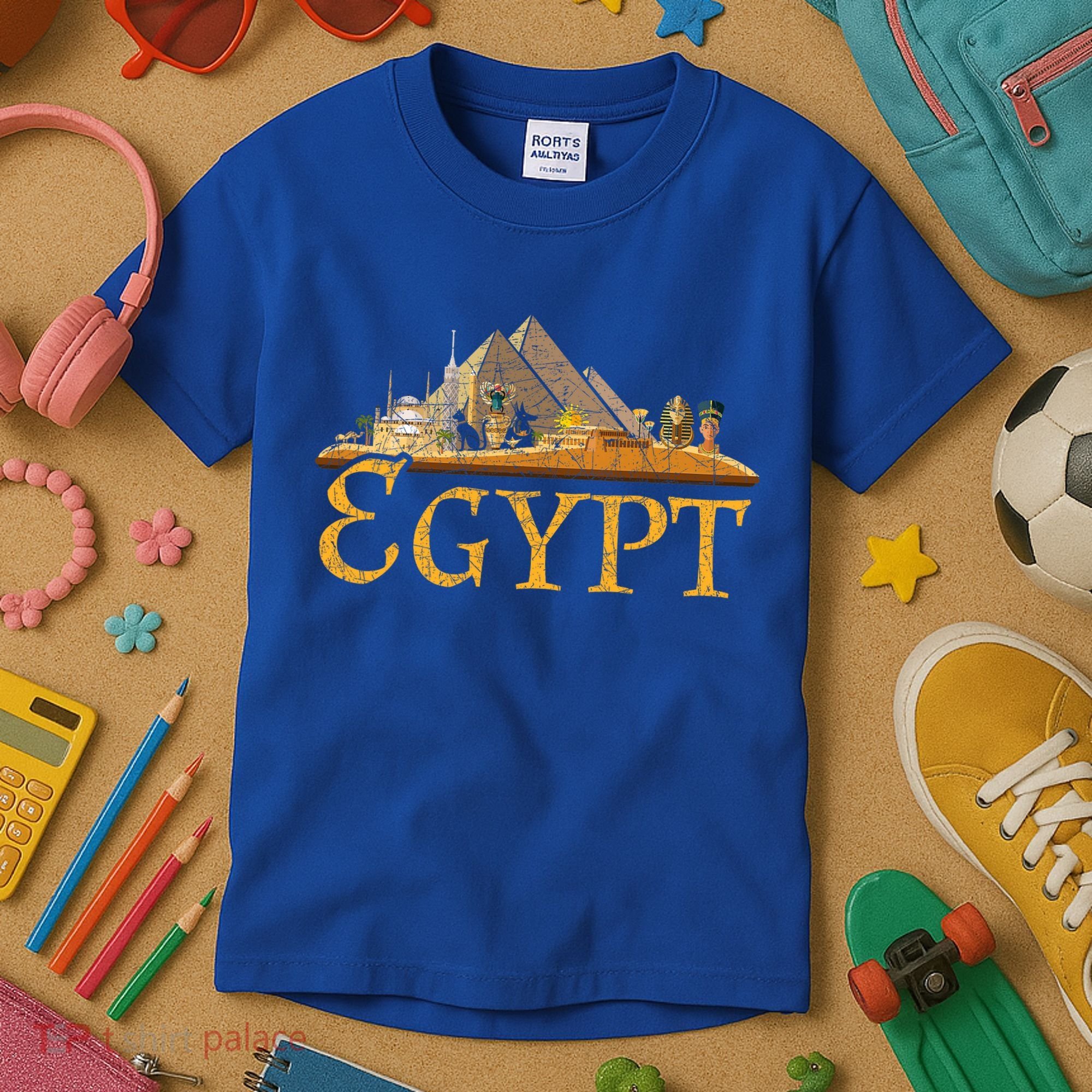 Africa Ancient Egyptian Pyramids Egypt Kids T-Shirt