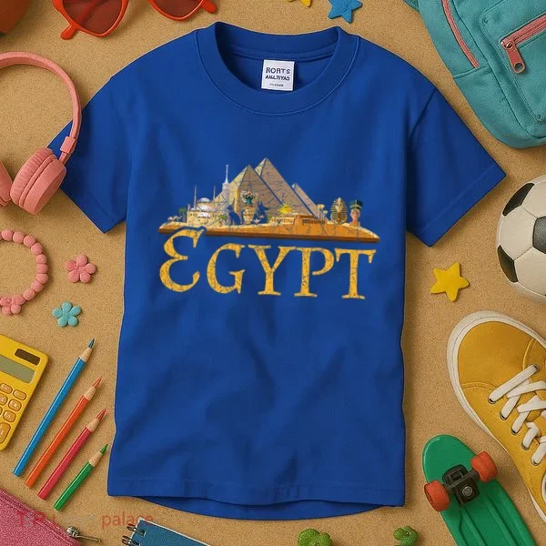 Africa Ancient Egyptian Pyramids Egypt Kids T-Shirt