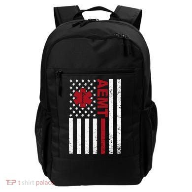 Aemt Advanced Emergency Medical Technician Usa Flag Backpack