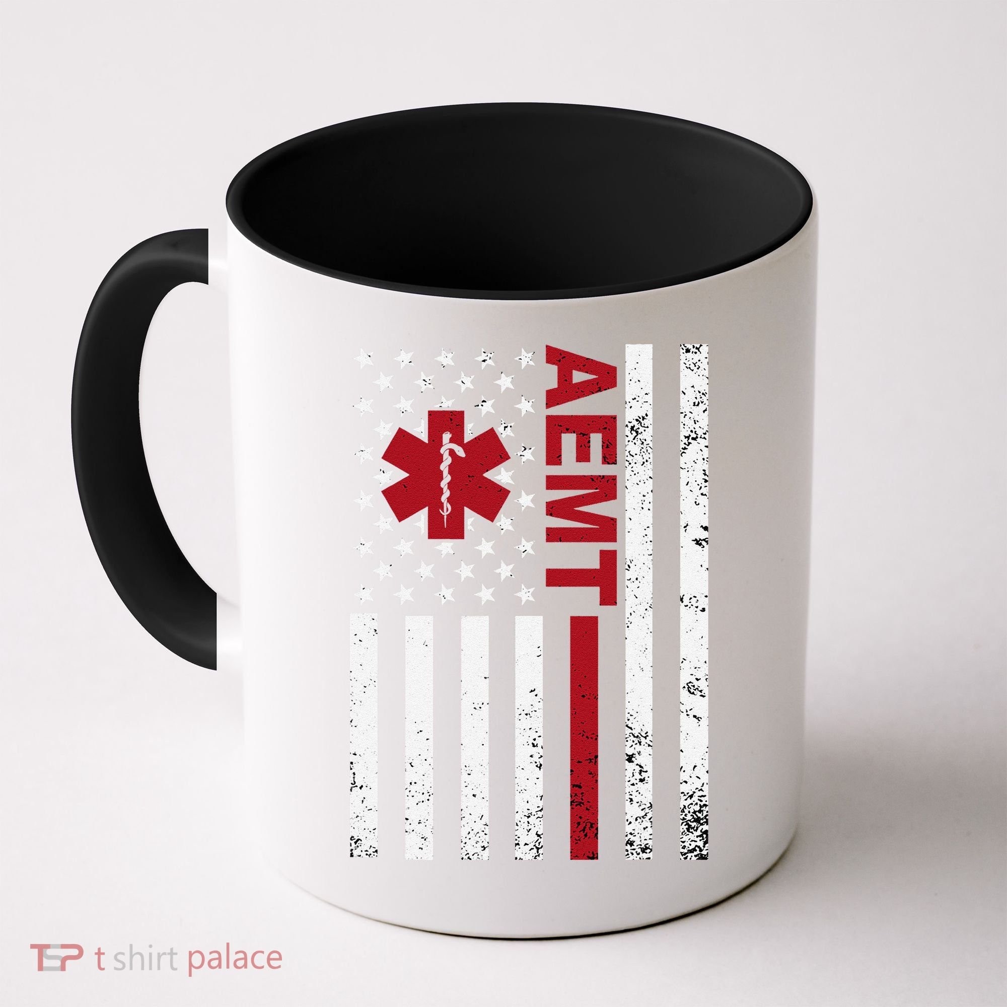 Aemt Advanced Emergency Medical Technician Usa Flag Coffee Mug