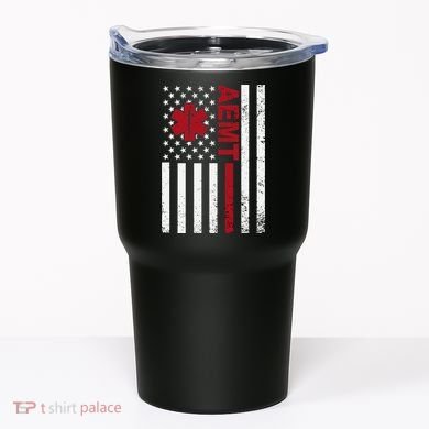 Aemt Advanced Emergency Medical Technician Usa Flag Tumbler