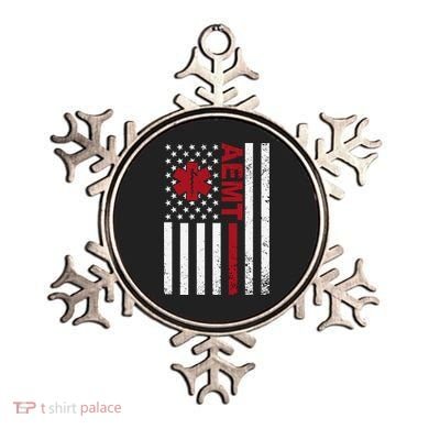 Aemt Advanced Emergency Medical Technician Usa Flag Ornament