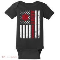 Aemt Advanced Emergency Medical Technician Usa Flag Baby Bodysuit thumb 0