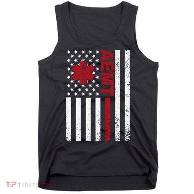 Aemt Advanced Emergency Medical Technician Usa Flag Tank Top