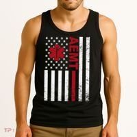 Aemt Advanced Emergency Medical Technician Usa Flag Tank Top thumb 3
