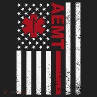 Aemt Advanced Emergency Medical Technician Usa Flag Golf Towel thumb 3