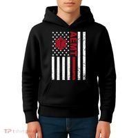 Aemt Advanced Emergency Medical Technician Usa Flag Kids Hoodie thumb 4