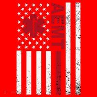Aemt Advanced Emergency Medical Technician Usa Flag Santa Hat thumb 1