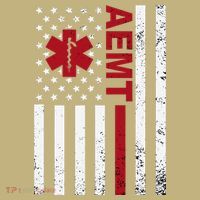 Aemt Advanced Emergency Medical Technician Usa Flag Sweatshirt thumb 2