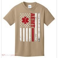 Aemt Advanced Emergency Medical Technician Usa Flag Kids T-Shirt thumb 0