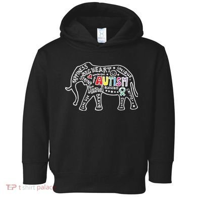 Autism Awareness Elephant Pride Toddler Hoodie