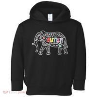 Autism Awareness Elephant Pride Toddler Hoodie thumb 0
