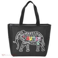 Autism Awareness Elephant Pride Tote Bag thumb 0