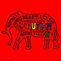 Autism Awareness Elephant Pride Santa Hat thumb 1
