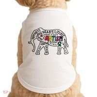 Autism Awareness Elephant Pride Doggie Tank thumb 0