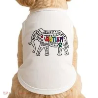 Autism Awareness Elephant Pride Doggie Tank thumb 0