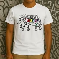 Autism Awareness Elephant Pride T-Shirt thumb 3