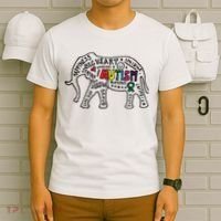 Autism Awareness Elephant Pride T-Shirt thumb 6