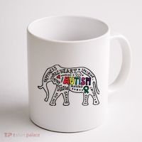 Autism Awareness Elephant Pride Coffee Mug thumb 1
