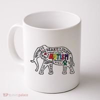 Autism Awareness Elephant Pride Coffee Mug thumb 0