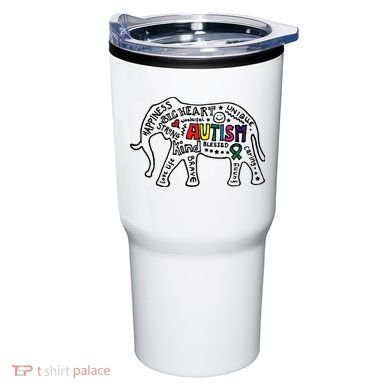 Autism Awareness Elephant Pride Tumbler