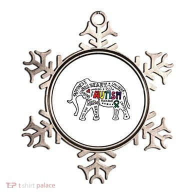 Autism Awareness Elephant Pride Ornament