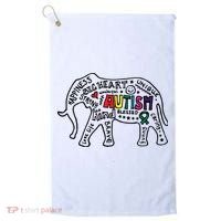 Autism Awareness Elephant Pride Golf Towel thumb 0