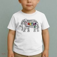 Autism Awareness Elephant Pride Toddler T-Shirt thumb 2