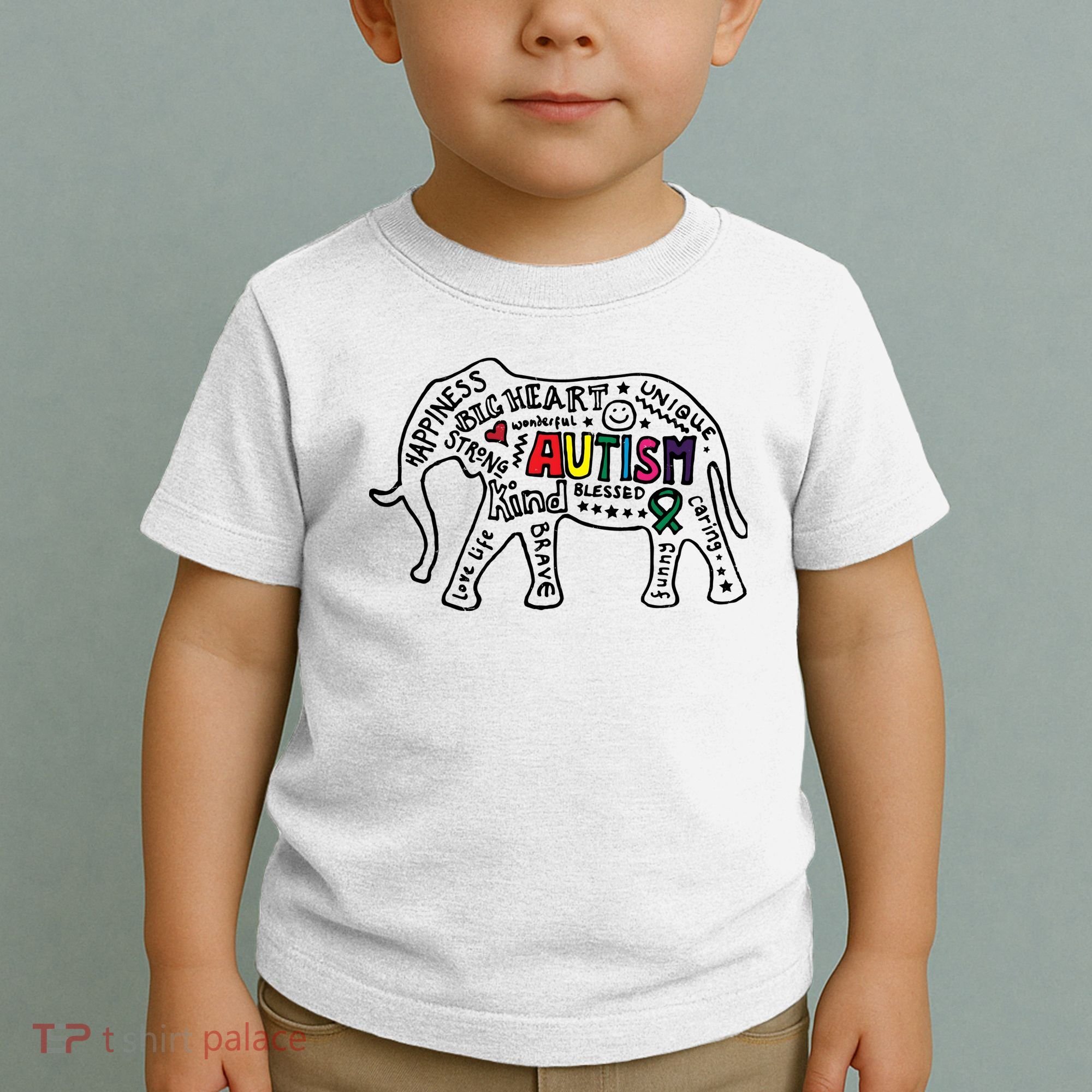 Autism Awareness Elephant Pride Toddler T-Shirt