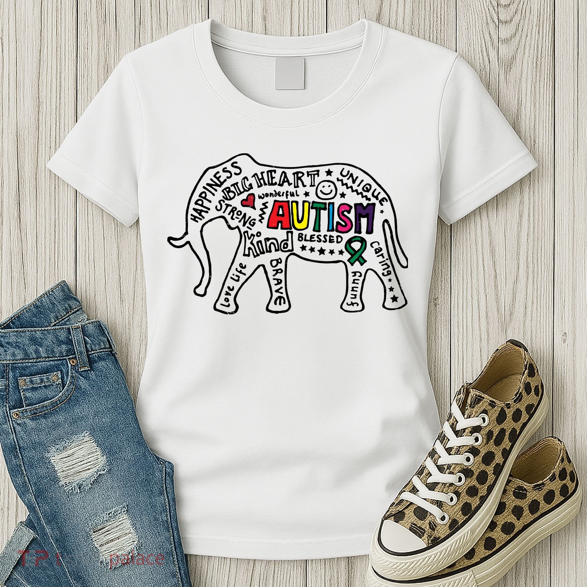 Autism Awareness Elephant Pride Women's T-Shirt