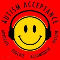Autism Acceptance Educate Smiley Headphone Santa Hat thumb 1