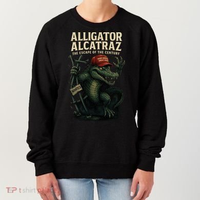 Alligator Alcatraz Escape Warning MAGA Women's Sweatshirt