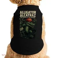 Alligator Alcatraz Escape Warning MAGA Doggie Tank thumb 0