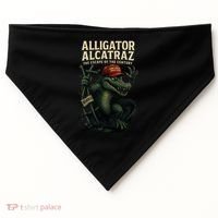Alligator Alcatraz Escape Warning MAGA USA-Made Doggie Bandana thumb 0