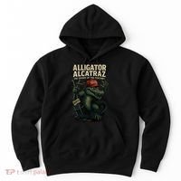 Alligator Alcatraz Escape Warning MAGA Hoodie thumb 0