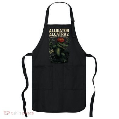 Alligator Alcatraz Escape Warning MAGA Apron
