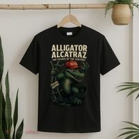 Alligator Alcatraz Escape Warning MAGA T-Shirt thumb 2