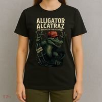 Alligator Alcatraz Escape Warning MAGA T-Shirt thumb 4