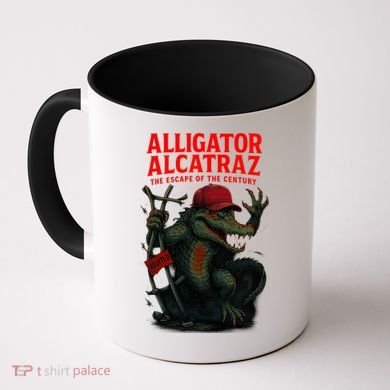 Alligator Alcatraz Escape Warning MAGA Coffee Mug