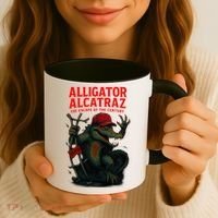 Alligator Alcatraz Escape Warning MAGA Coffee Mug thumb 3